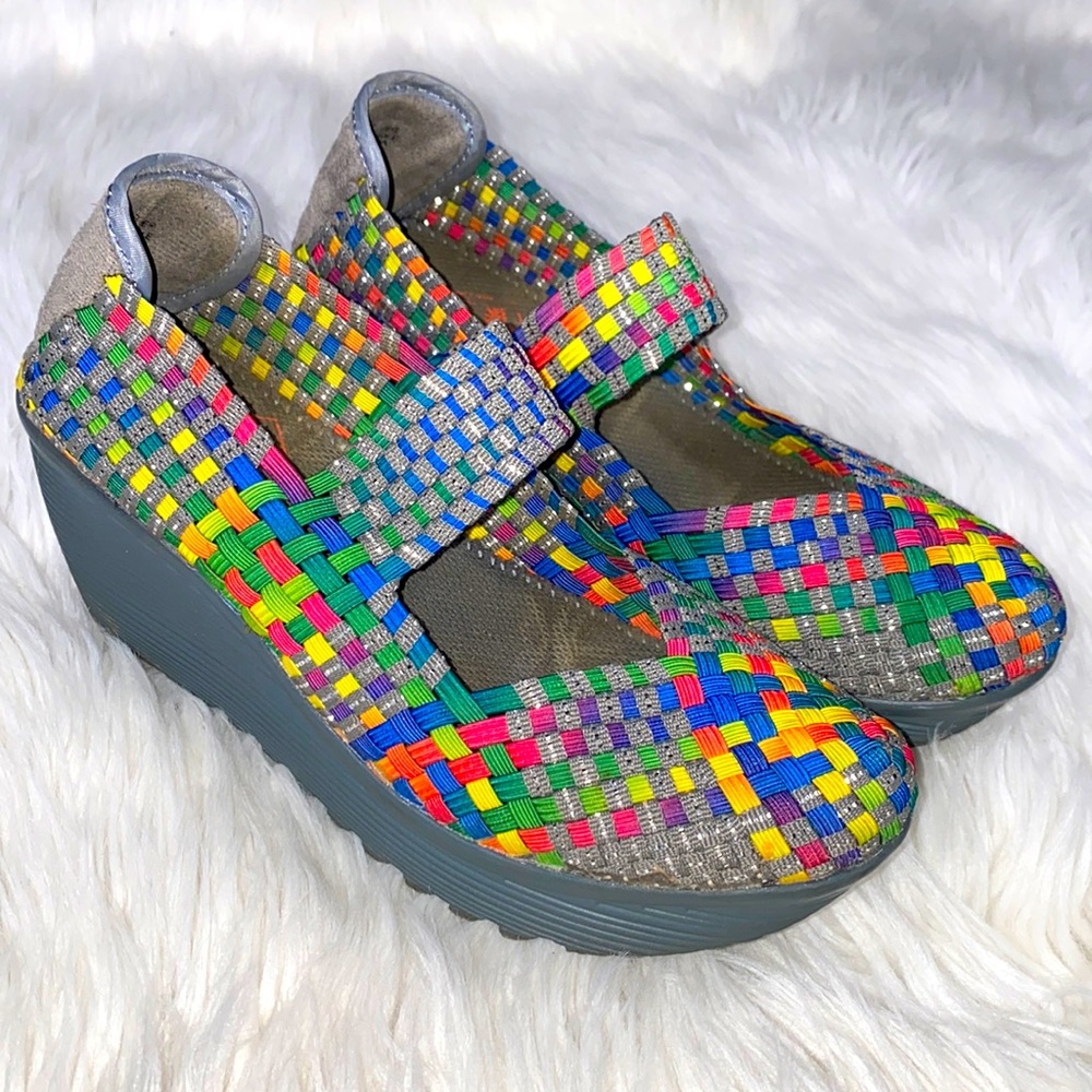 St. John’s Bay • Rainbow Woven Wedges - Picture 4 of 14